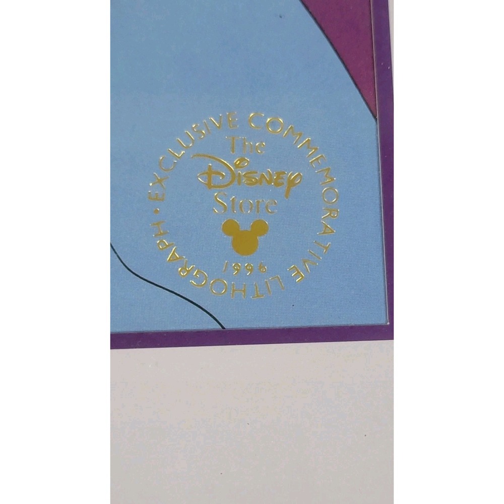 Vintage Disney Aladdin Exclusive Commemorative Lithograph 1996 - Picture 5 of 6
